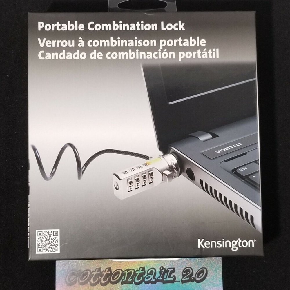 NEW Kensington Portable Combination Lock K64670AM